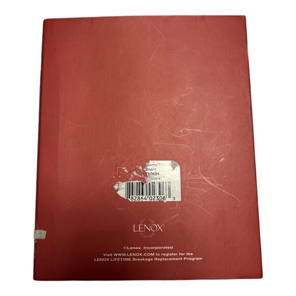 Lenox 2006 "Bless This Home" Mailbox Ornament – Silver-Tone with Red Ribbon – Ne - Picture 2 of 3